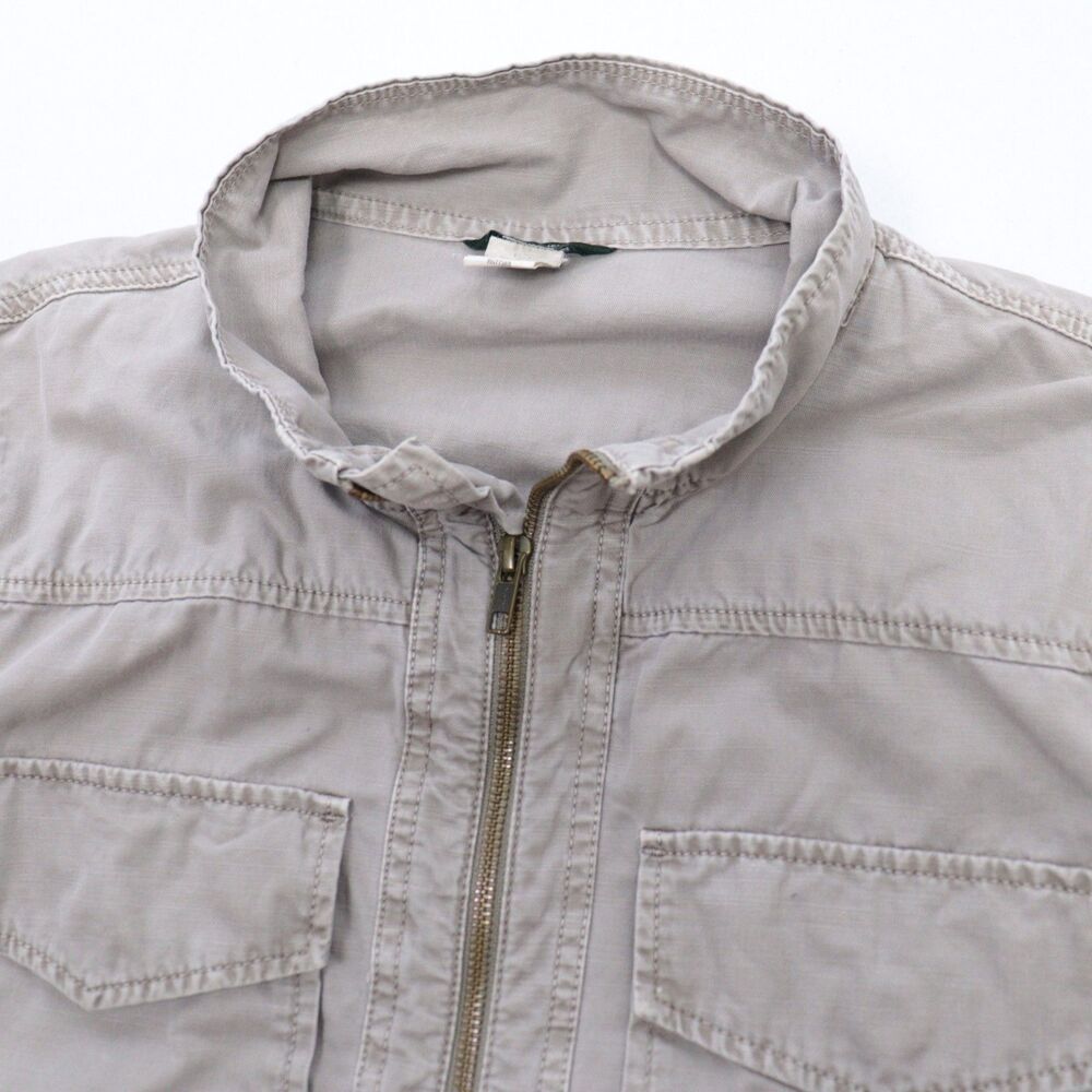 J Crew Women's Jacket Gray Full Zip Field‎ Hiking Gorpcore Outdoors Cinch Waist - Picture 6 of 9